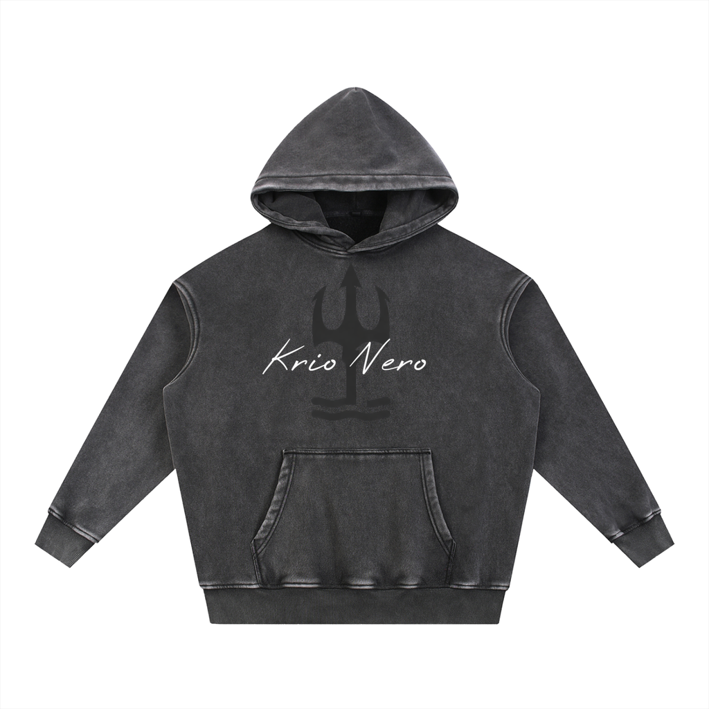 Snow Wash blackout hoodie