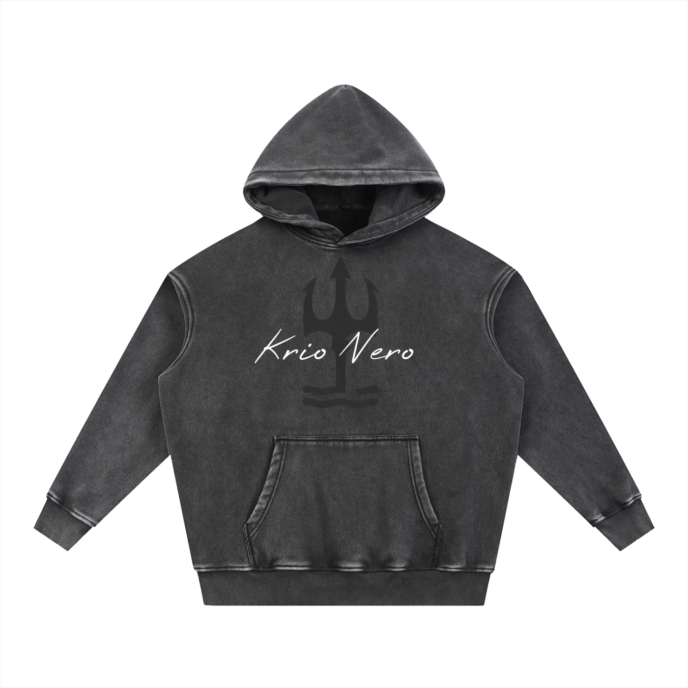Snow Wash blackout hoodie
